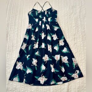 Banana Republic Spaghetti Strap Corset Midi Dress